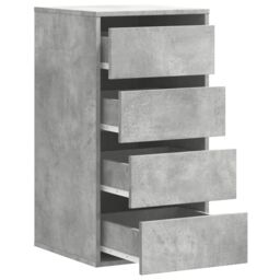 Berkfield Home Corner Chest of Drawers Concrete Grey 40x41x76 cm Engineered Wood - Size: 40 x 41 x 76 cm - thumbnail 5