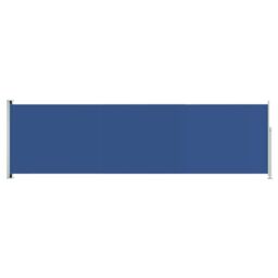 Berkfield Home Patio Retractable Side Awning 180x600 cm Blue - thumbnail 2