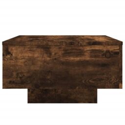 Berkfield Home Coffee Table Smoked Oak 55x55x31 cm Engineered Wood in Brown - Size: 55 x 55 x 31 cm - thumbnail 5