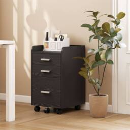 Kelvenix 3 Drawer Filing Cabinet black - Size: 0.6m2