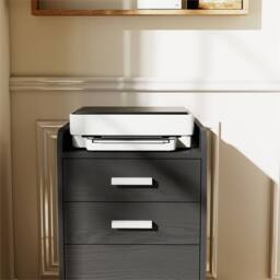 Kelvenix 3 Drawer Filing Cabinet black - Size: 0.6m2 - thumbnail 4