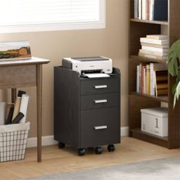 Kelvenix 3 Drawer Filing Cabinet black - Size: 0.6m2 - thumbnail 5