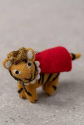 Lily & Me Regal Tiger Felt Friends Christmas Tree Decoration - thumbnail 2