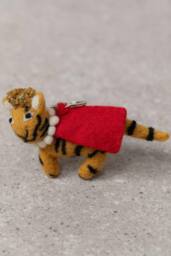 Lily & Me Regal Tiger Felt Friends Christmas Tree Decoration - thumbnail 3