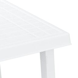 Berkfield Home Camping Table White 79x56x64 cm PP Wooden Look - Size: 79 x 56 x 64 cm - thumbnail 5
