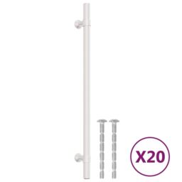 Berkfield Home Cabinet Handles 20 pcs Silver 224 mm Stainless Steel - thumbnail 2