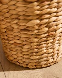 Dibor Traditional Style Wicker Paper Waste Basket Office Waste Basket H28 x Dia. 28cm in Natural - thumbnail 3