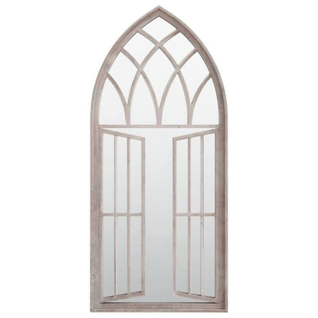Berkfield Home Garden Mirror Sand 100x45 cm Iron for Outdoor Use in Beige - image 1