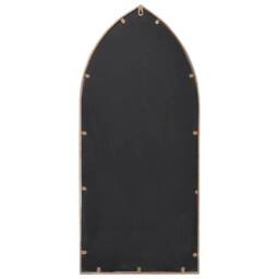 Berkfield Home Garden Mirror Sand 100x45 cm Iron for Outdoor Use in Beige - thumbnail 4