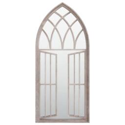Berkfield Home Garden Mirror Sand 100x45 cm Iron for Outdoor Use in Beige
