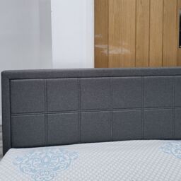 Modernique Grey Fabric Ottoman Storage Bed with Underneath Massive Store Space, Wooden Sprung Slatted Gas Liftup Solid Bedbase - Size: Double - thumbnail 4