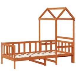 Berkfield Home Day Bed Set 2 pcs Wax Brown Solid Pine Wood - thumbnail 5