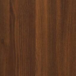 Berkfield Home Shoe Cabinet with Mirror 3-Layer Brown Oak 63x17x102.5 cm - thumbnail 7