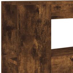 Berkfield Home LED Headboard Smoked Oak 100x18.5x103.5 cm Engineered Wood in Brown - thumbnail 9