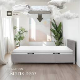 tectake 2-In-1 Mattress Sky 2 Firmness Levels, 3D Mesh Surface - 140 X 200 Cm in White - Size: King - thumbnail 7