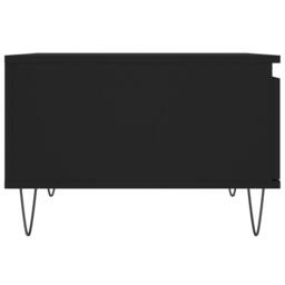 Berkfield Home Modern Coffee Table Black 55x55x36.5 cm Engineered Wood - thumbnail 7