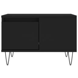 Berkfield Home Modern Coffee Table Black 55x55x36.5 cm Engineered Wood - thumbnail 5