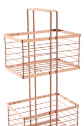 Orsina Dara Rectangular Storage Caddy in Rose Gold - thumbnail 4
