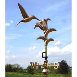 Good Directions Cottage Hummingbird Copper Weathervane - H66 x W19 x L33 cm in Bronze