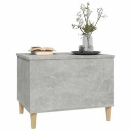 Berkfield Home Decorative Coffee Table Concrete Grey 60x44.5x45 cm Engineered Wood - thumbnail 4