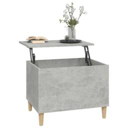 Berkfield Home Decorative Coffee Table Concrete Grey 60x44.5x45 cm Engineered Wood - thumbnail 5