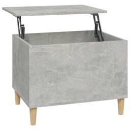 Berkfield Home Decorative Coffee Table Concrete Grey 60x44.5x45 cm Engineered Wood - thumbnail 3