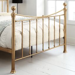 OAT Home Hampstead Traditional Style Antique Brass Effect Metal Bed Frame in Bronze - Size: Double - thumbnail 5