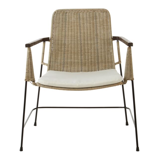 Orsina Traditional Design Natural Rattan Chair, Easy to Clean Outdoor Chair - image 1