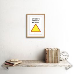 "Artery8 Wall Art Print Deadliest Predator Midgie Artwork Framed 9X7 Inch in Beige - Size: W7"" x H9""" - thumbnail 2
