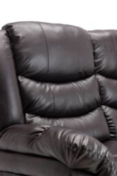 More4Homes Seattle Manual Recliner Bonded Leather 1+2 Seater Sofa Set in Brown - thumbnail 6