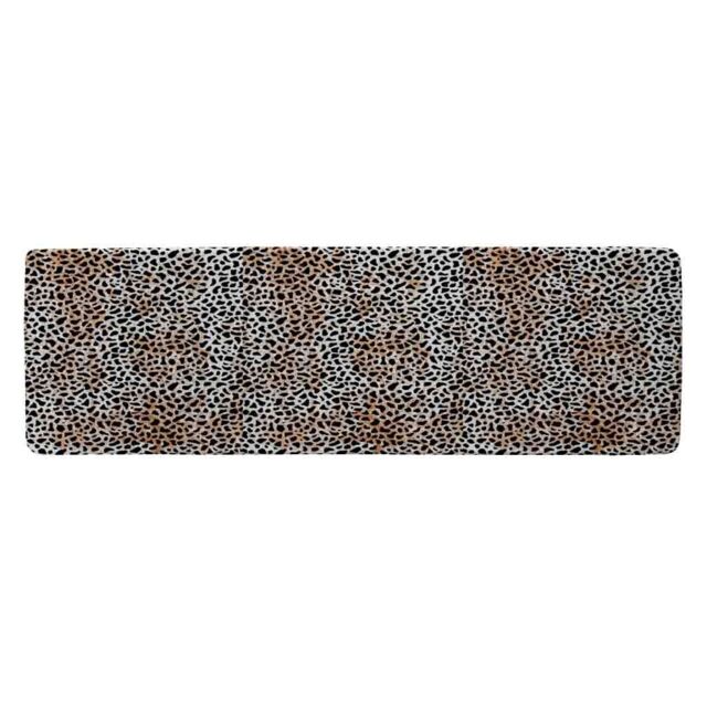 Benjamin Tate Design Leopard Print Runner Rug in Natural - Size: 67 cm x 230 cm - image 1