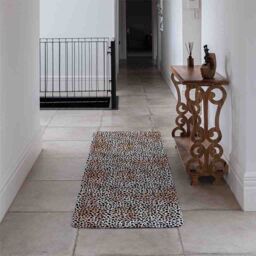 Benjamin Tate Design Leopard Print Runner Rug in Natural - Size: 67 cm x 230 cm - thumbnail 3