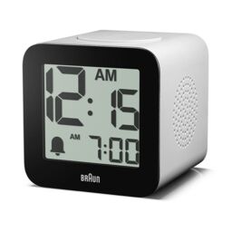Braun Digital Speaking Alarm Clock in White - thumbnail 3