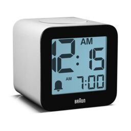 Braun Digital Speaking Alarm Clock in White - thumbnail 2