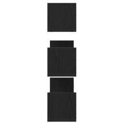 Berkfield Home Wall Shelves 3 pcs Black Oak 58x18x18 cm Engineered Wood - Size: 58 x 18 x 18 cm - thumbnail 6