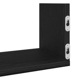 Berkfield Home Wall Shelves 3 pcs Black Oak 58x18x18 cm Engineered Wood - Size: 58 x 18 x 18 cm - thumbnail 9