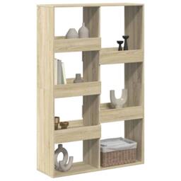 Berkfield Home Room Divider Sonoma Oak 100x33x155.5 cm Engineered Wood in Light Oak - thumbnail 3