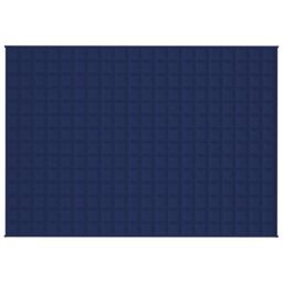 Berkfield Home Weighted Blanket Blue 140x200 cm Single 6 kg Fabric - thumbnail 3