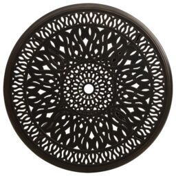 Berkfield Home Garden Table Bronze 90x90x74 cm Cast Aluminium in Brown - Size: 90 x 90 x 74 cm - thumbnail 3