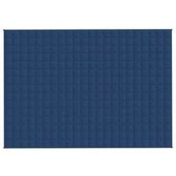 Berkfield Home Weighted Blanket Blue 155x220 cm 7 kg Fabric - thumbnail 3