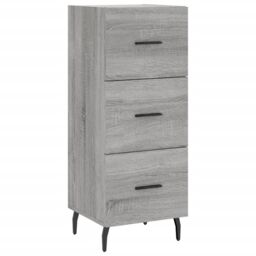 Berkfield Home Highboard Grey Sonoma 34.5x34x180 cm Engineered Wood - thumbnail 5