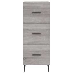 Berkfield Home Highboard Grey Sonoma 34.5x34x180 cm Engineered Wood - thumbnail 6