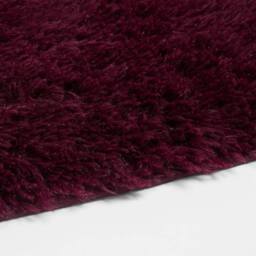 OHS Soft Fluffy Runner Rug Anti-Slip Floor Mat in Burgundy - Size: 60 cm x 150 cm - thumbnail 3