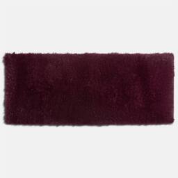 OHS Soft Fluffy Runner Rug Anti-Slip Floor Mat in Burgundy - Size: 60 cm x 150 cm - thumbnail 2