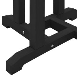 Berkfield Home Bar Table Black 55x55x107 cm HDPE - Size: 55 x 55 x 107 cm - thumbnail 9