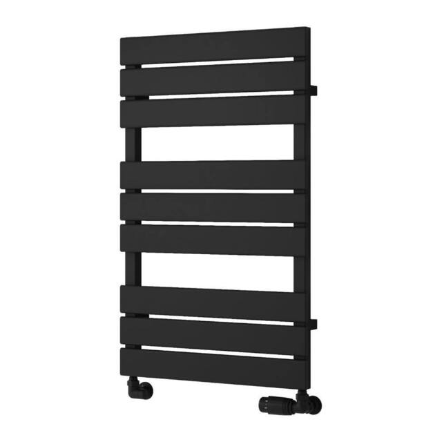 Bathroom Kingdom Avola Black Designer Flat Panel Heated Towel Rail 823x500 - image 1