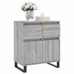 Berkfield Home Sideboard Grey Sonoma 60x35x70 cm Engineered Wood - Size: 60 x 35 x 70 cm - thumbnail 3