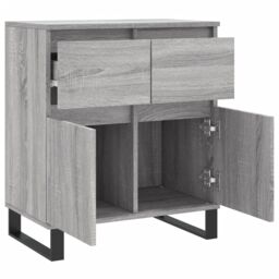 Berkfield Home Sideboard Grey Sonoma 60x35x70 cm Engineered Wood - Size: 60 x 35 x 70 cm - thumbnail 6