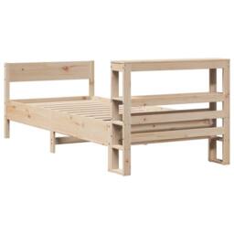 Berkfield Home Decorative Bed Frame without Mattress 75x190 cm Small Single Soli in Light Tan - thumbnail 6