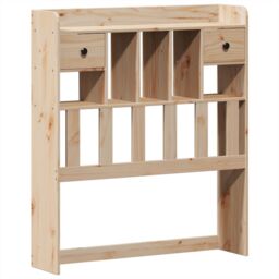 Berkfield Home Bed Frame without Mattress 75x190 cm Small Single Solid Wood Pine in Brown - thumbnail 6